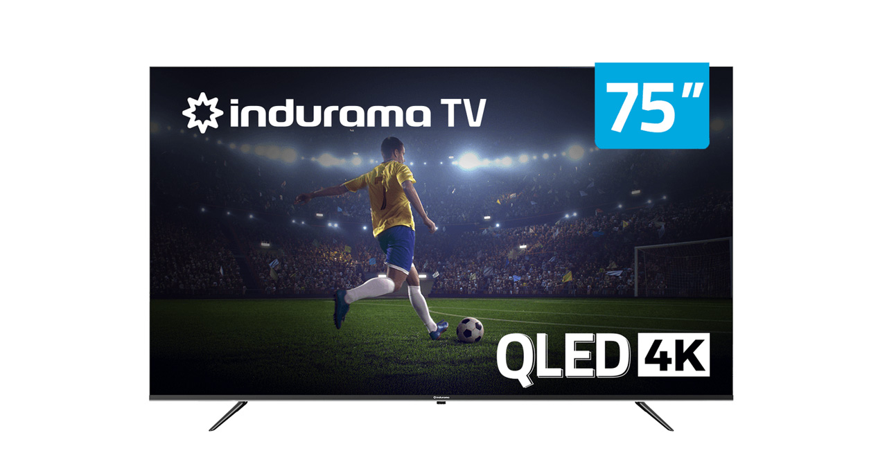 TELEVISOR INDURAMA 75" QLED 4K UHD SMART - GOOGLE TV 5.0