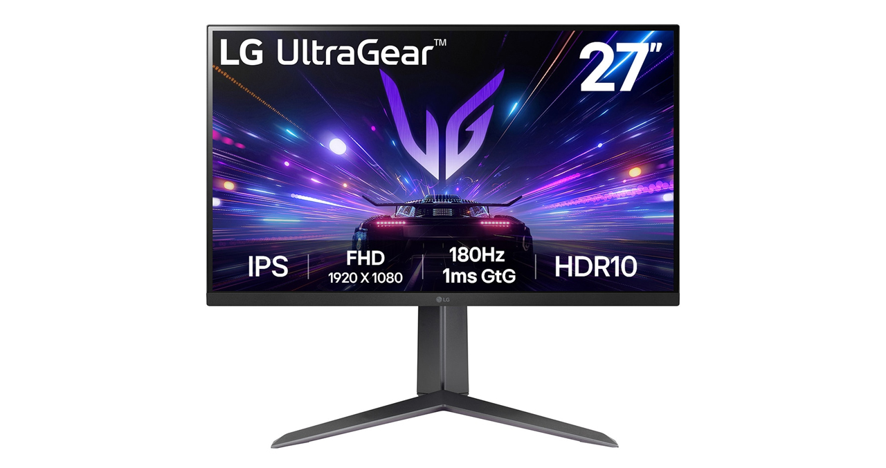 MONITOR LG 27" LED GAMER ULTRAGEAR IPS 1080p 180Hz HDMI-DP PIVOTE