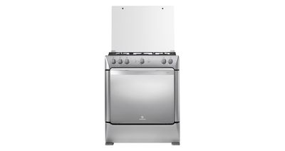 COCINA A GAS INDURAMA 30" TURIN 5 HORNILLAS ZAFIRO - GRILL - CROMADA