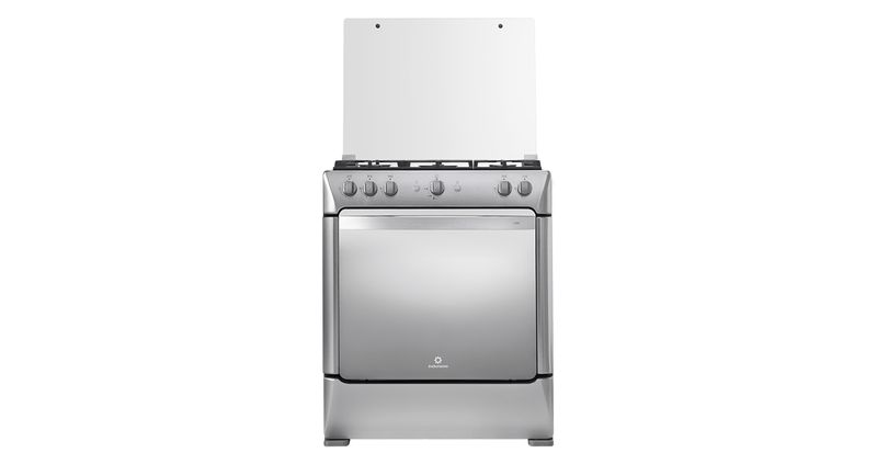COCINA A GAS INDURAMA 30" TURIN 5 HORNILLAS ZAFIRO - GRILL - CROMADA