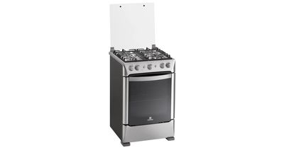 COCINA A GAS INDURAMA 24" MILAN ZAFIRO 4 HORNILLAS - ACERADO