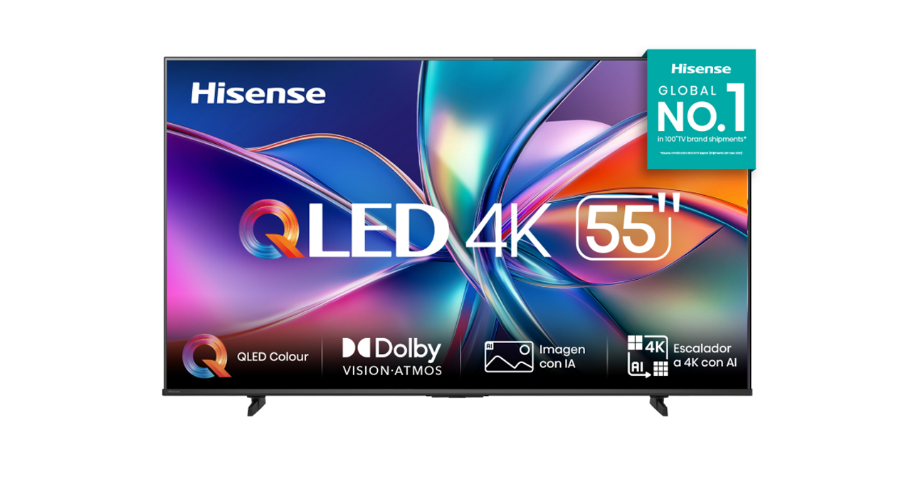 TELEVISOR HISENSE 55" QLED 4K UHD SMART TV VIDAA U9