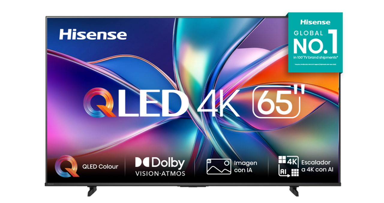 TELEVISOR HISENSE 65" QLED 4K UHD SMART TV VIDAA U9