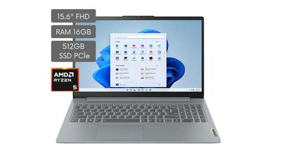 NOTEBOOK LENOVO IPS3 15AMN8 R5-7520U 2.8GHZ-16GB-512GB SSD-GREY-15.6" - W11