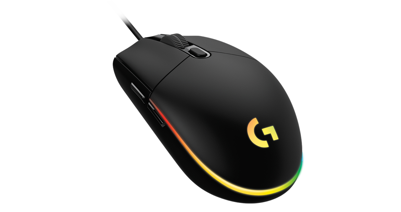 MOUSE LOGITECH ALAMBRICO GAMER G203 LIGHTSYNC RGB USB NEGRO