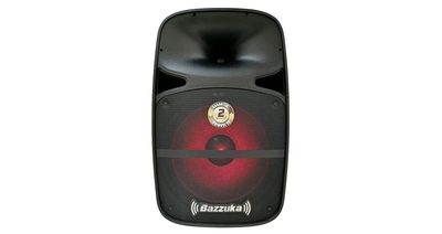 PARLANTE AMPLIFICADO BAZZUKA 15" A15 80 WATTS RMS LUZ LED + MICROFONO + PEDESTAL/ BLUETOOTH-FM
