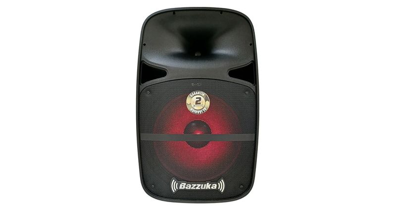 PARLANTE AMPLIFICADO BAZZUKA 15" A15 80 WATTS RMS LUZ LED + MICROFONO + PEDESTAL/ BLUETOOTH-FM