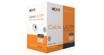 ROLLO DE CABLE NEXXT CAT5E UTP 4P 24AWG CM 305M BL