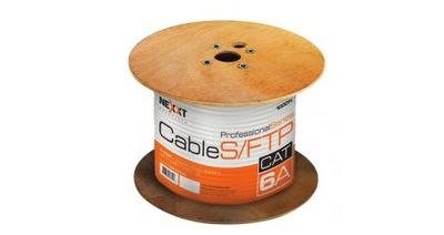 ROLLO DE CABLE NEXXT ENTERPRISE CAT6A 305M S/FTP LSZH BLINDADO AZUL