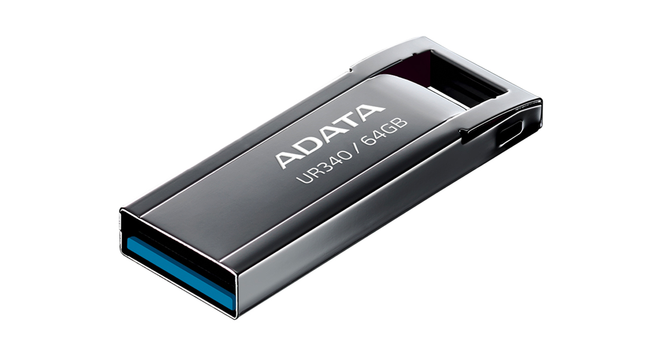 PEN DRIVE ADATA 3.2 64GB UR340 METALICO / NEGRO