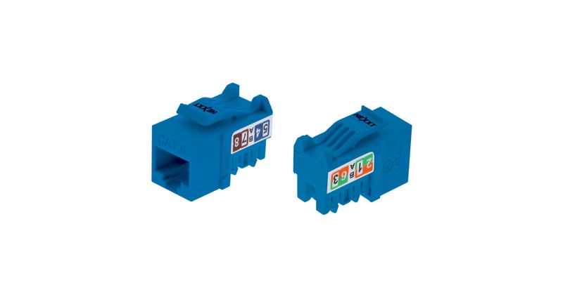 JACK KEYSTONE NEXXT TIPO 110 CAT 6 AZUL