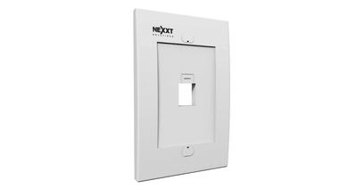 FACE PLATE 1 PUERTO NEXXT - TAPA BLANCA