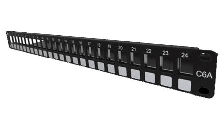 PATCH PANEL MODULAR CAT 6A 24 PUERTOS SFTP KEY