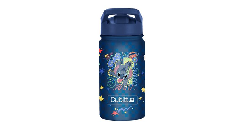 TERMO CUBITT KIDS STICH 14 OZ TERMICO TECNOLOGIA THERMOSHIELD - AZUL