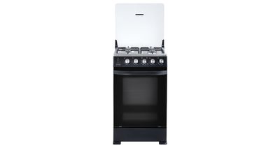 COCINA A GAS ECOLINE 21" LUCIANA 4 HORNILLAS - GRILL - NEGRO MATE