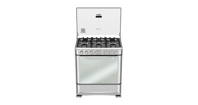 COCINA A GAS MABE 30" 6 HORNILLAS GRILL - SILVER