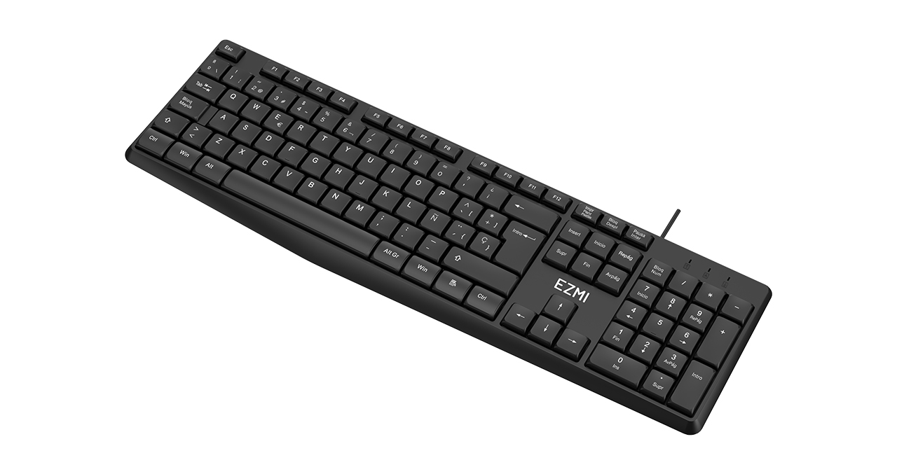 TECLADO EZMI ALAMBRICO USB - NEGRO