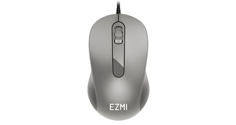 MOUSE EZMI ALAMBRICO USB OPTICO - GRIS
