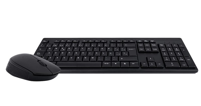 TECLADO + MOUSE EZMI INALAMBRICO - NEGRO