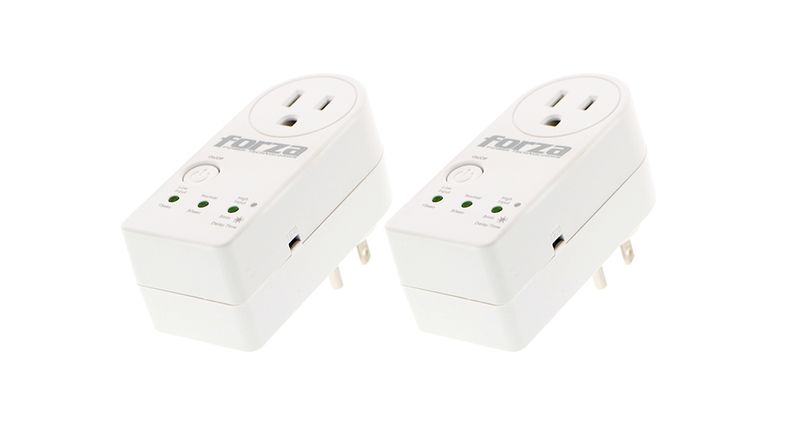 PROTECTOR DE VOLTAJE FORZA  1800W 900J 1 SALIDA 110V BLANCO PACK 2