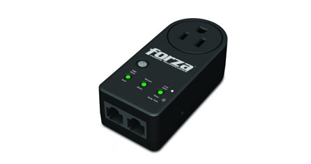 PROTECTOR DE VOLTAJE FORZA 1800W 900J 1 SALIDA 110V NEGRO