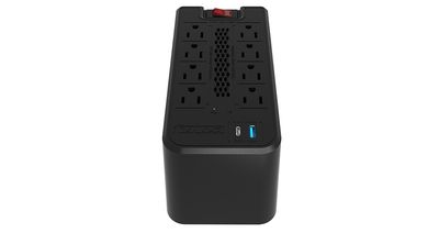 REGULADOR DE VOLTAJE FORZA 1200VA/600W 8 TOMAS + USB C / USB A