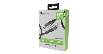 CABLE KLIP XTREME USB-C MACHO a USB-C MACHO 10 PIES (3.05m) CARGA RAPIDA 60W 480 MBPS