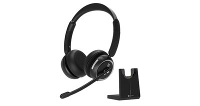 AURICULAR ESTÉREO INALAMBRICO CON BASE DE CARGA BLUETOOTH 70 HRS