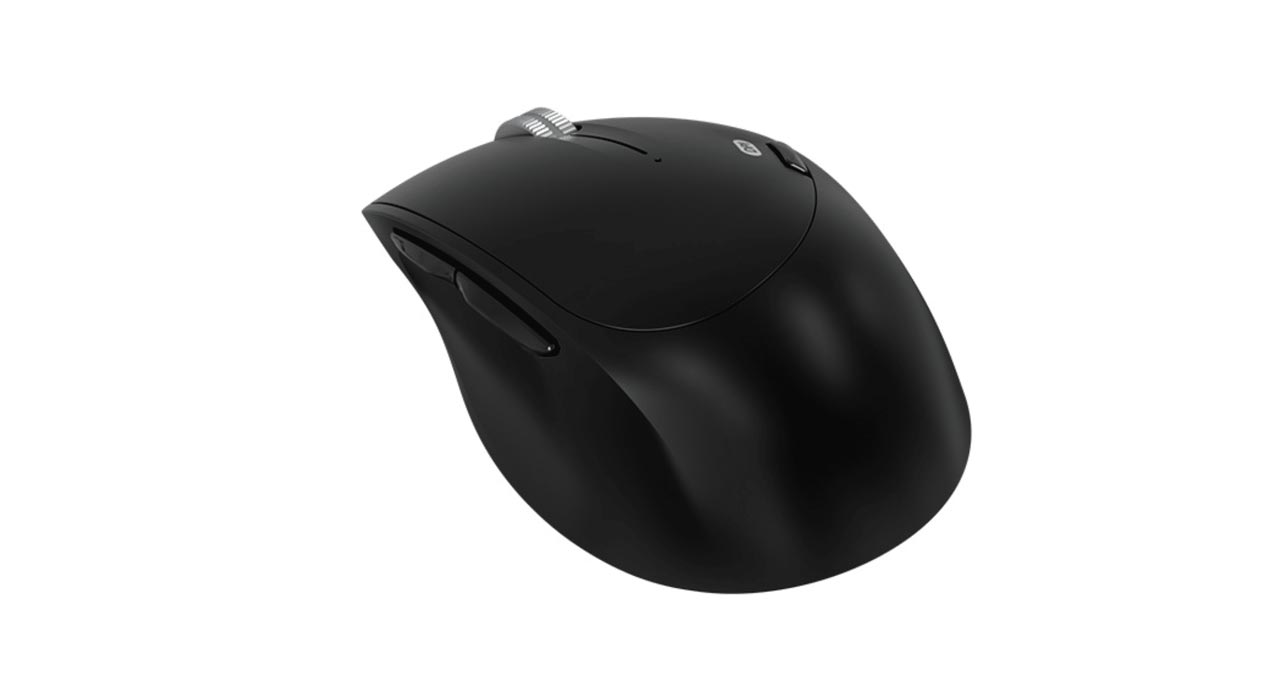 MOUSE KLIP XTREME INALAMBRICO DUOTRAK ERGONOMICO - NEGRO