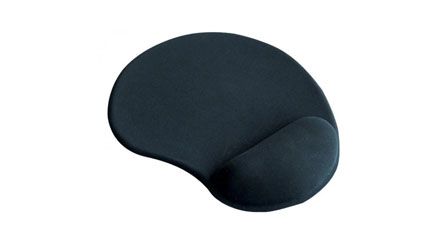 MOUSE PAD KLIP XTREME 22.5x19.5 cm CON ALMOHADILLA GEL - NEGRO