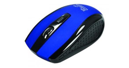 MOUSE KLIP XTREME INALAMBRICO ERGONOMICO 6 BOT. NANO USB - AZUL