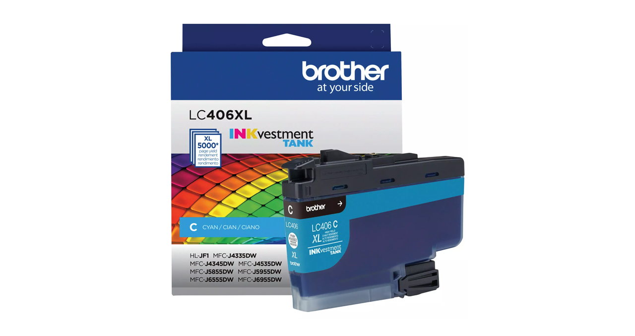 CARTUCHO DE TINTA CYAN  BROTHER LC406XLCS COMPATIBLE MFCJ6955DW