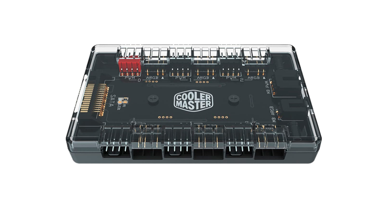 HUB COOLER MASTER ARGB 6 PUERTOS ARGBx6 & PWMx6  SATA PODER