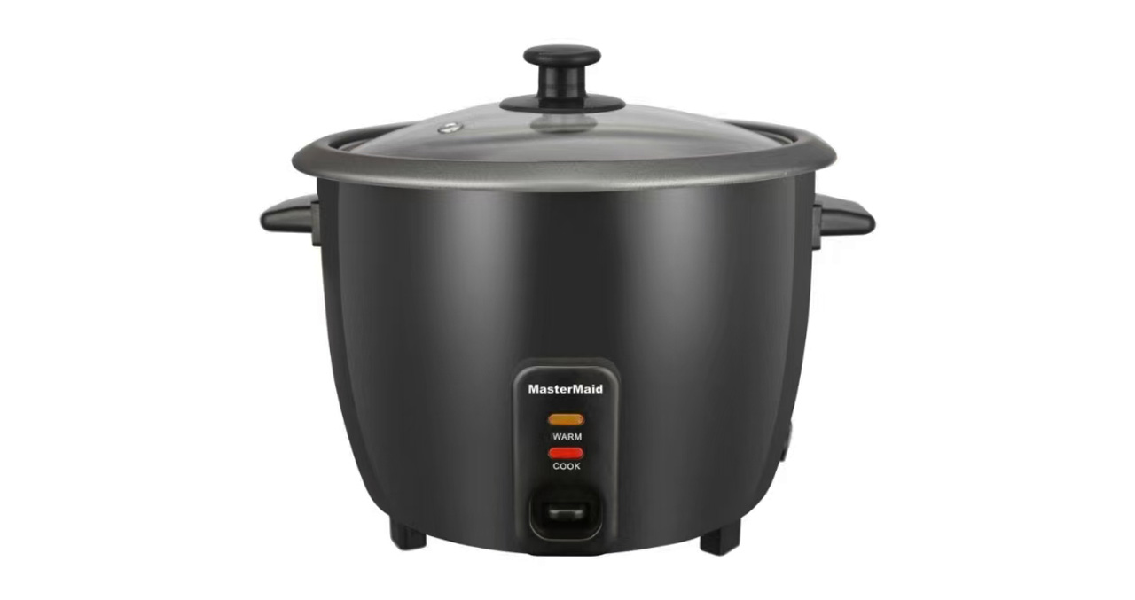 OLLA ARROCERA MASTERMAID 0.6 LITROS 4 TAZAS 350W NEGRA