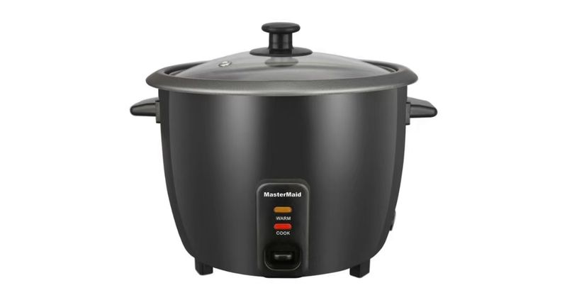 OLLA ARROCERA MASTERMAID 0.6 LITROS 4 TAZAS 350W NEGRA