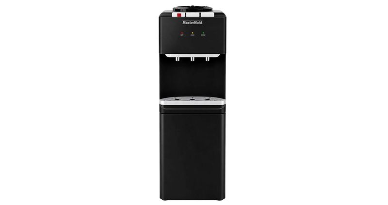 DISPENSADOR DE AGUA MASTERMAID DE PISO 3 TEMP.- NEGRO