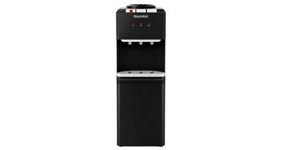 DISPENSADOR DE AGUA MASTERMAID DE PISO BOTELLON OCULTO 3 TEMP. - NEGRO
