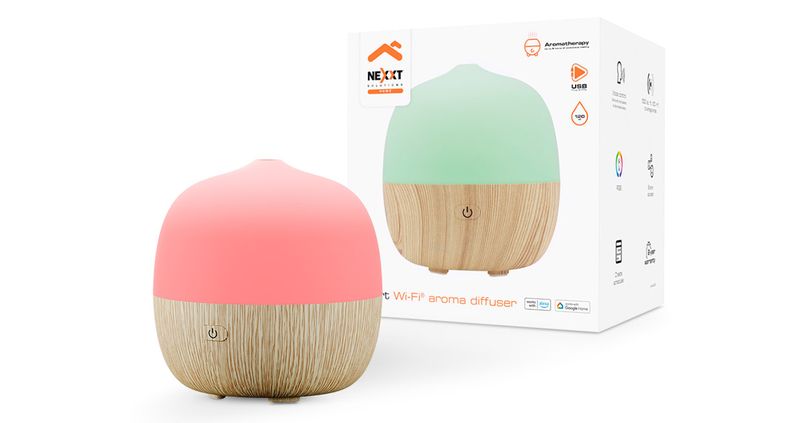AROMATIZADOR NEXXT SMART WIFI DIFUSOR AROMAS ILUMINACION LED RGB