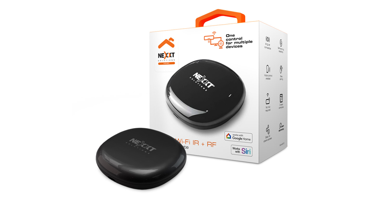 CONTROL REMOTO IR INFRAROJO NEXXT SMART WIFI CON RADIO FRECUENCIA