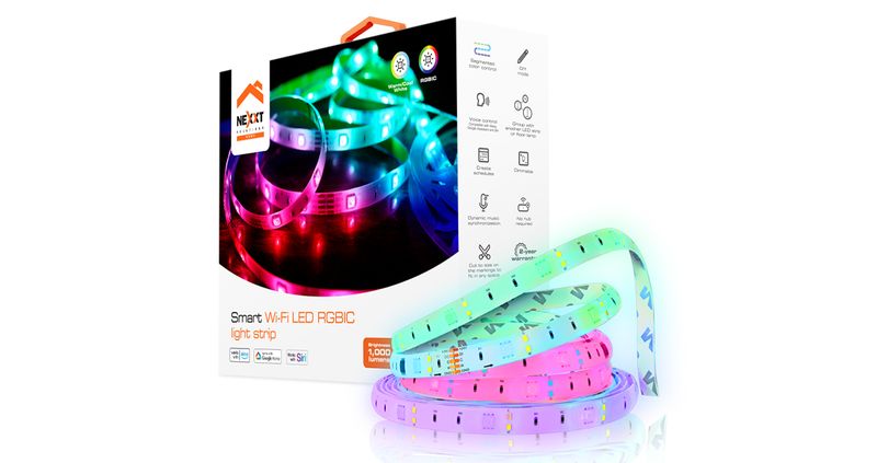 CINTA DE LUZ LED NEXXT SMART WIFI 5 METROS RGBIC