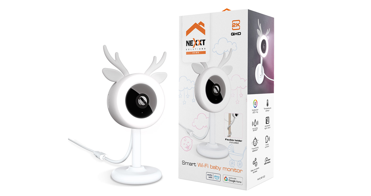 CAMARA SMART WIFI NEXXT 2K PARA BEBE COMUNICACION DOBLE VIA