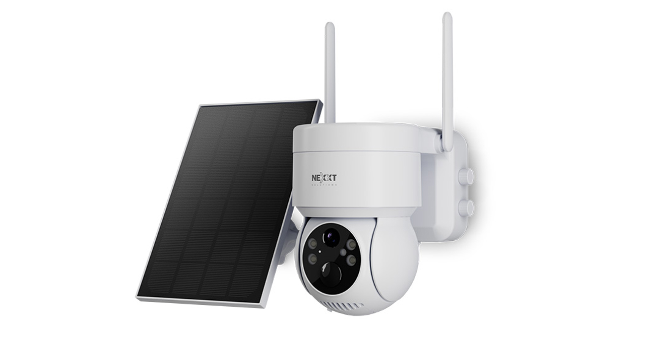 CAMARA SMART WIFI NEXXT PTZ 2K CON PANEL SOLAR