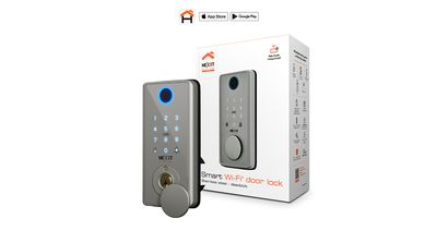 CERRADURA SMART WIFI NEXXT NHS-D150 USB-C HUELLA DIGITAL ACERO INOXIDABLE