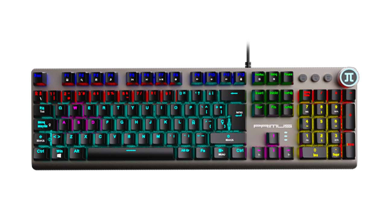 TECLADO PRIMUS ALAMBRICO GAMER USB 105 TECLAS 1000Hz ANTI-GHOSTING