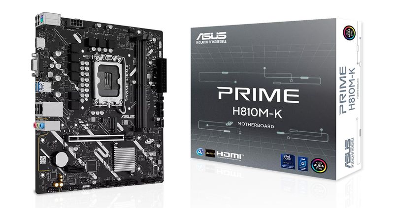 MAINBOARD ASUS PRIME H810M-E DDR5 LGA1851 ULTRA PROCESSOR 2DP-1HDMI-1VGA-PCIe 4.0-1xM.2-mATX