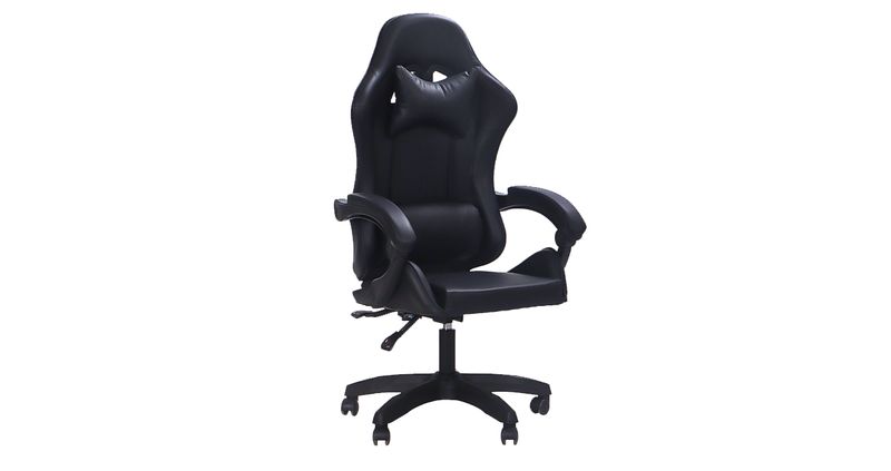 SILLA GAMER XTRATECH XFIRE 60x52x108-118CM NEGRA  PESO MAX 150KG