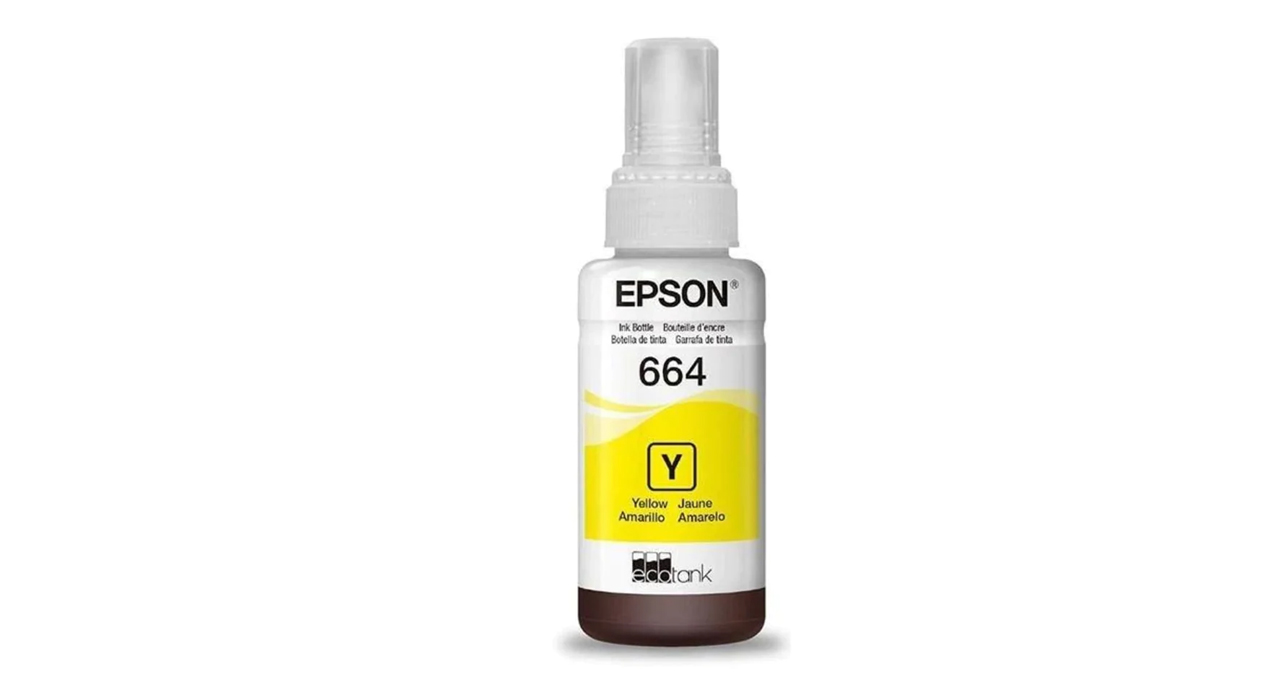 BOTELLA DE TINTA EPSON T664420 YELLOW 70ml -L210,L220,L380,L355,L375,L395,L495,L555,L575,L565,L1455,