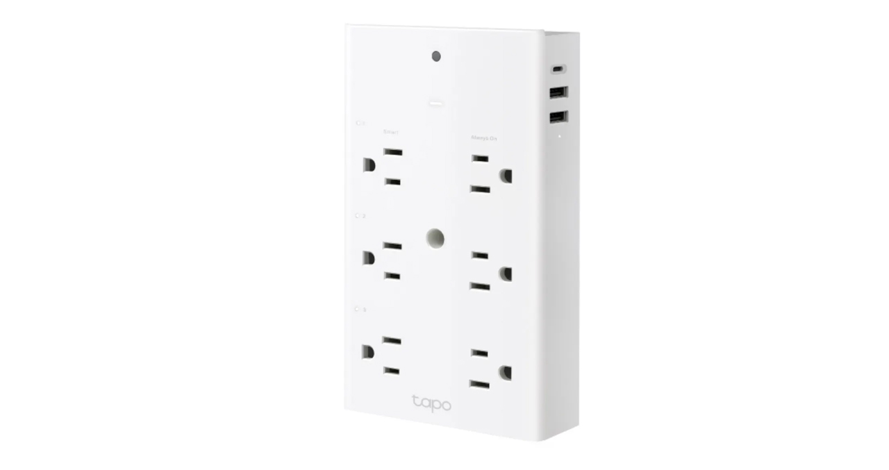 TOMACORRIENTE SMART WIFI TPLINK TAPO P306 6 TOMAS - USB-Cx1 USB-Ax2