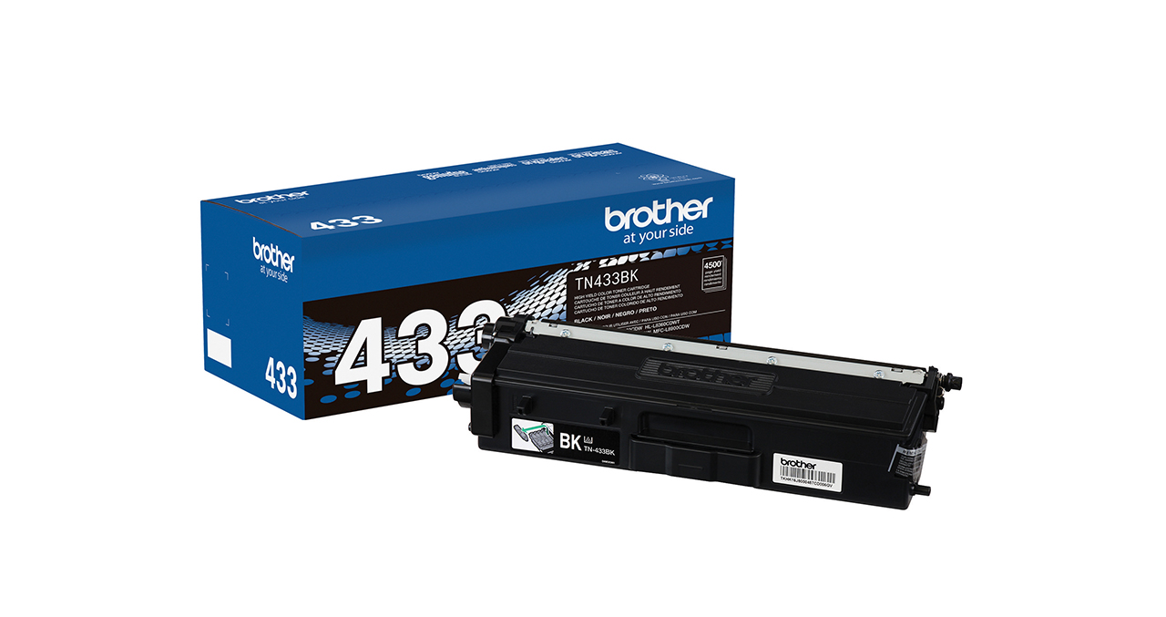 TONER NEGRO BROTHER ALTO RENDIMIENTO  TN433BK MFCL8610CDW MFC-L8900CDW HL-L8260CDW HL-L8360CDWT