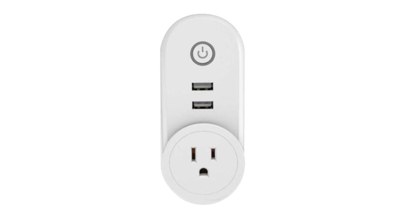TOMACORRIENTE VTA SOBREPUESTO SMART WIFI 1 TOMA 2 USB